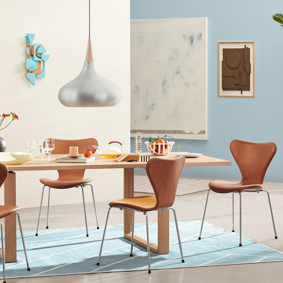Fritz Hansen Serie 7™ Stuhl Leder vollgepolstert