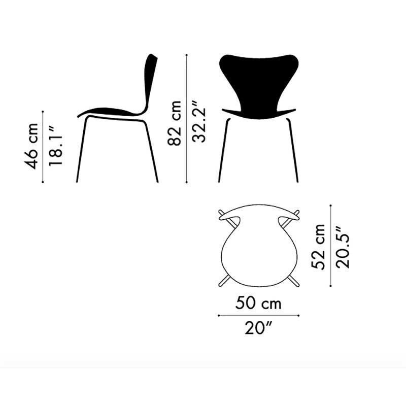 Fritz Hansen Serie 7™ Stuhl Samt