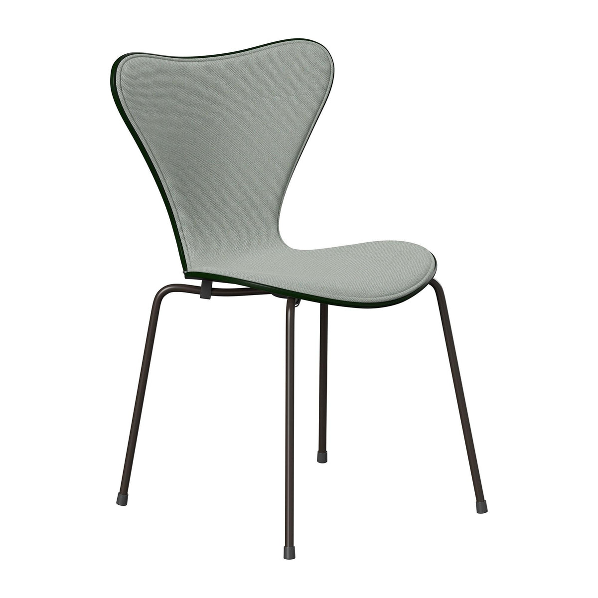Fritz Hansen Serie 7™ Stuhl Vorne gepolstert Braun Bronze