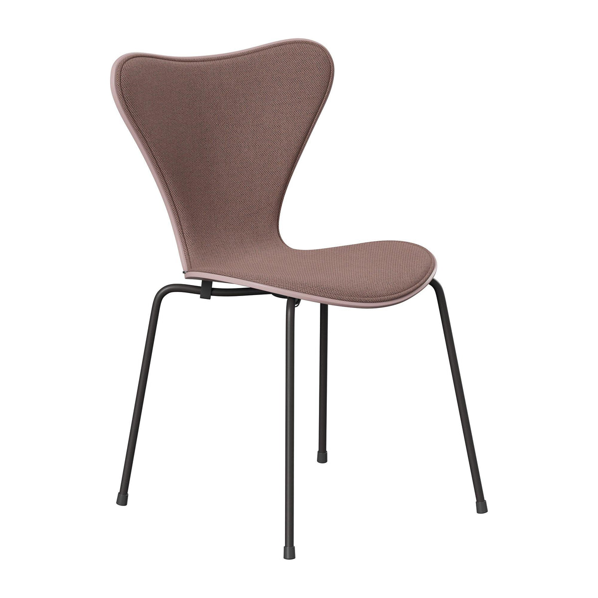 Fritz Hansen Serie 7 Stuhl Vorne gepolstert Warmes Graphit