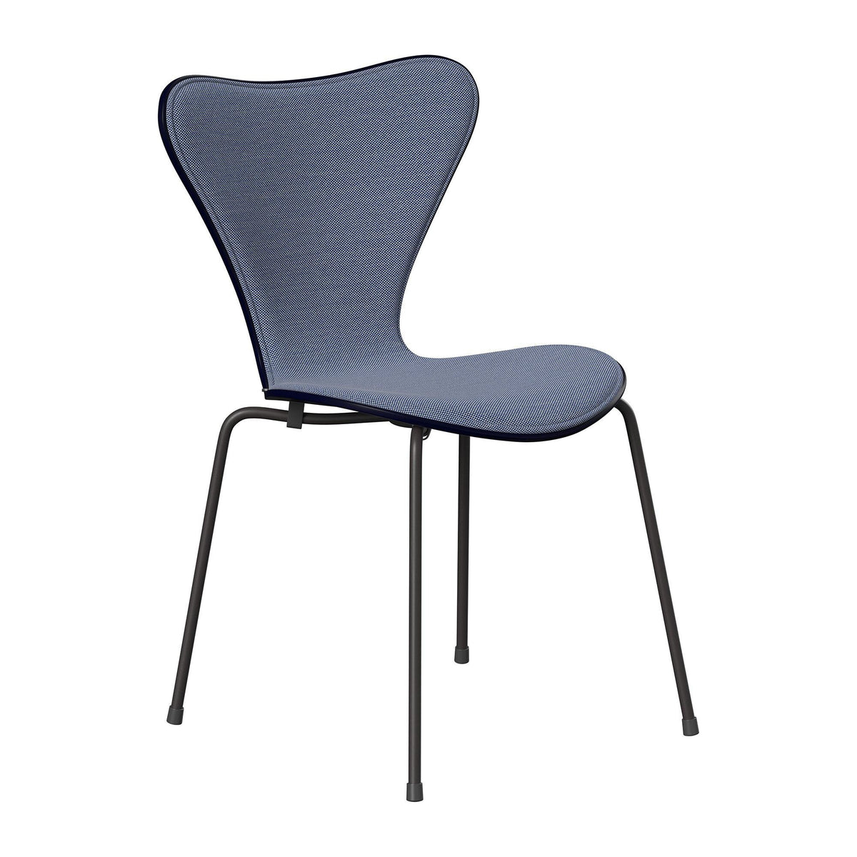 Fritz Hansen Serie 7 Stuhl Vorne gepolstert Warmes Graphit
