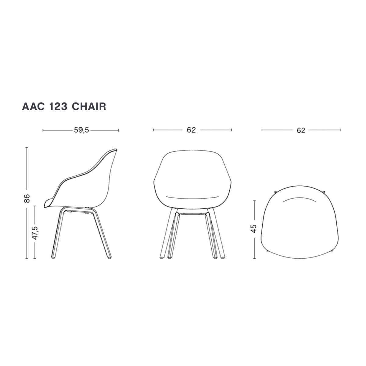 HAY About a Chair 123 Armlehnstuhl