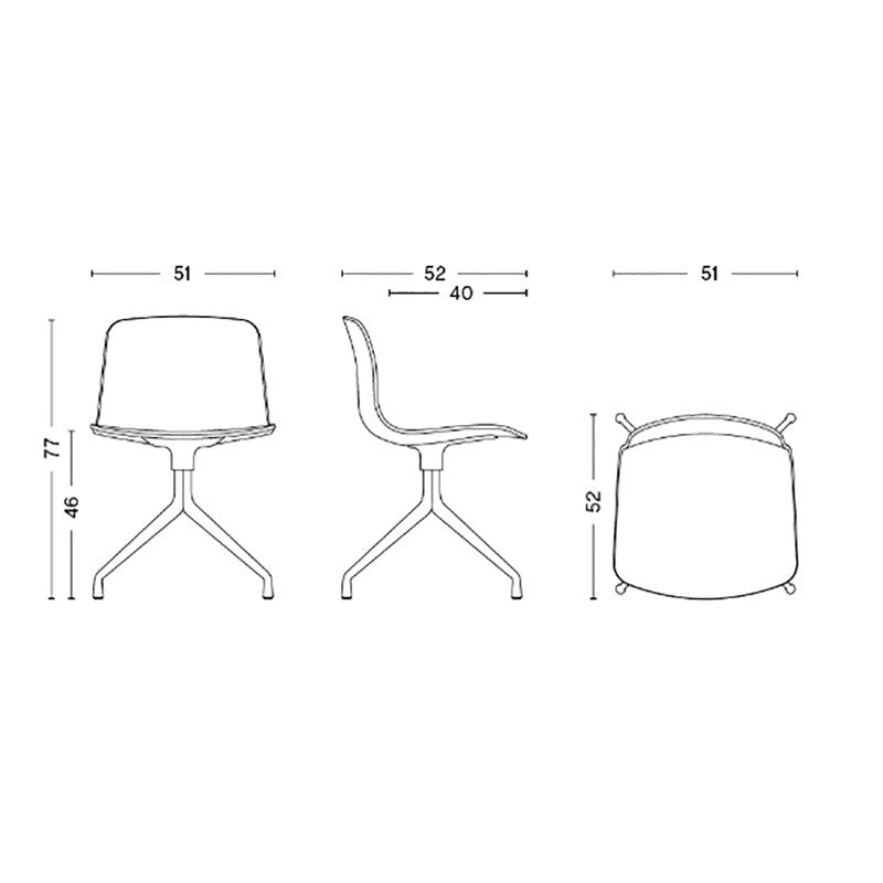 HAY About a Chair AAC 11 Drehstuhl gepolstert