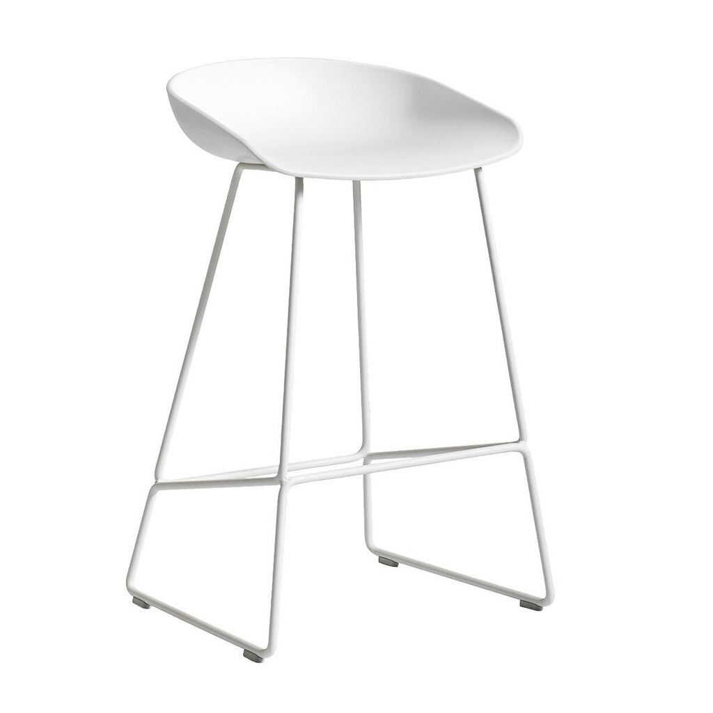 HAY About a Stool AAS 38 2.0 Barhocker niedrig Gestell weiß