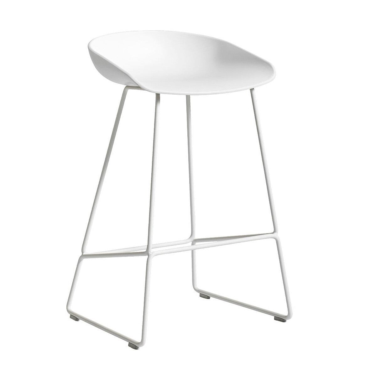 HAY About a Stool AAS 38 2.0 Barhocker niedrig Gestell weiß