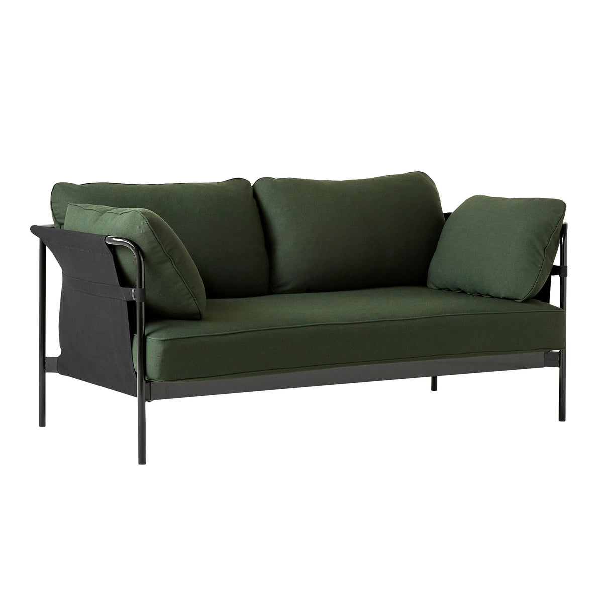 HAY Can 2.0 2-Sitzer Sofa Gestell Stahl schwarz