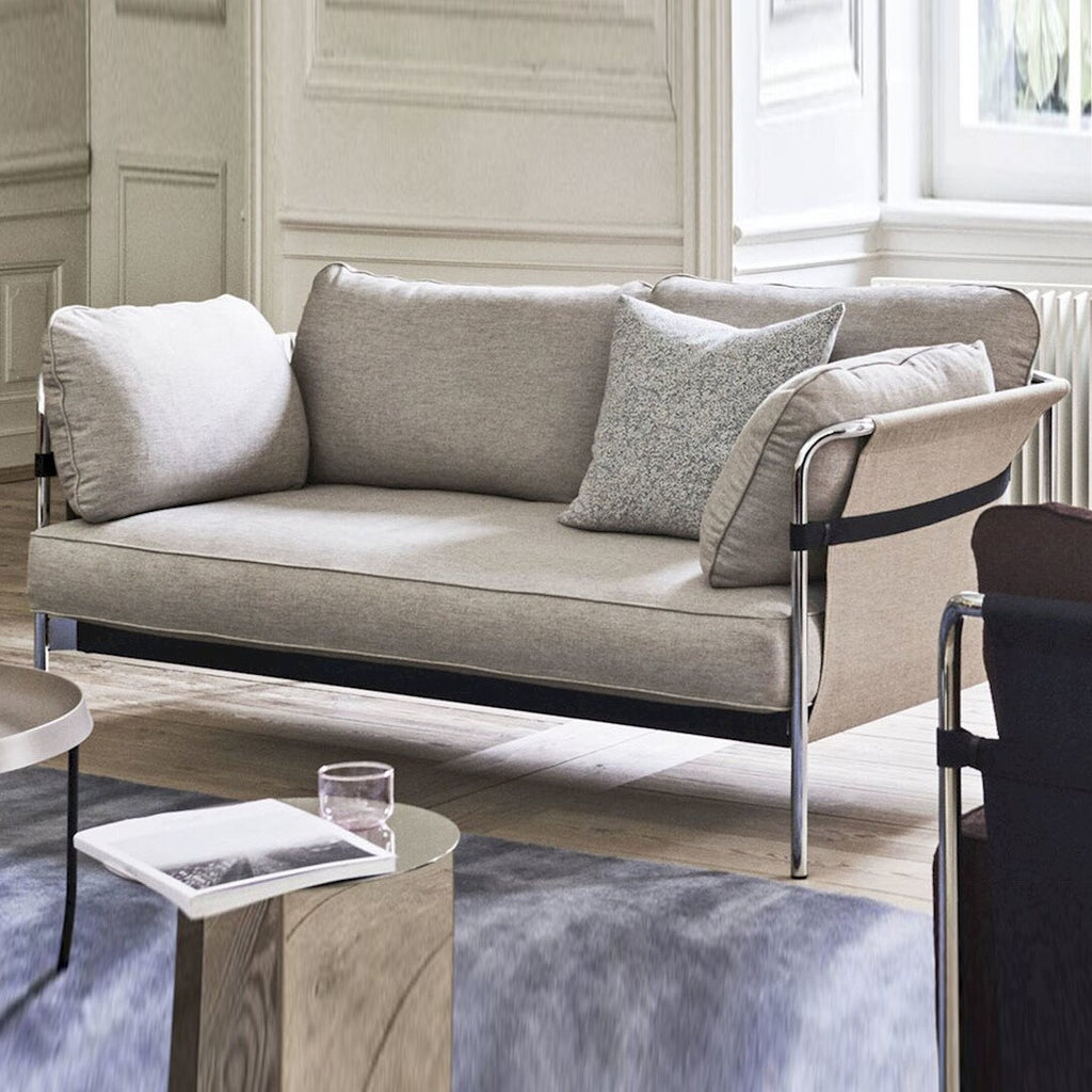 HAY Can 2.0 2-Sitzer Sofa Gestell Stahl verchromt