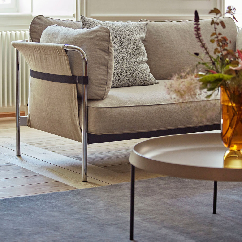 HAY Can 2.0 2-Sitzer Sofa Gestell Stahl verchromt