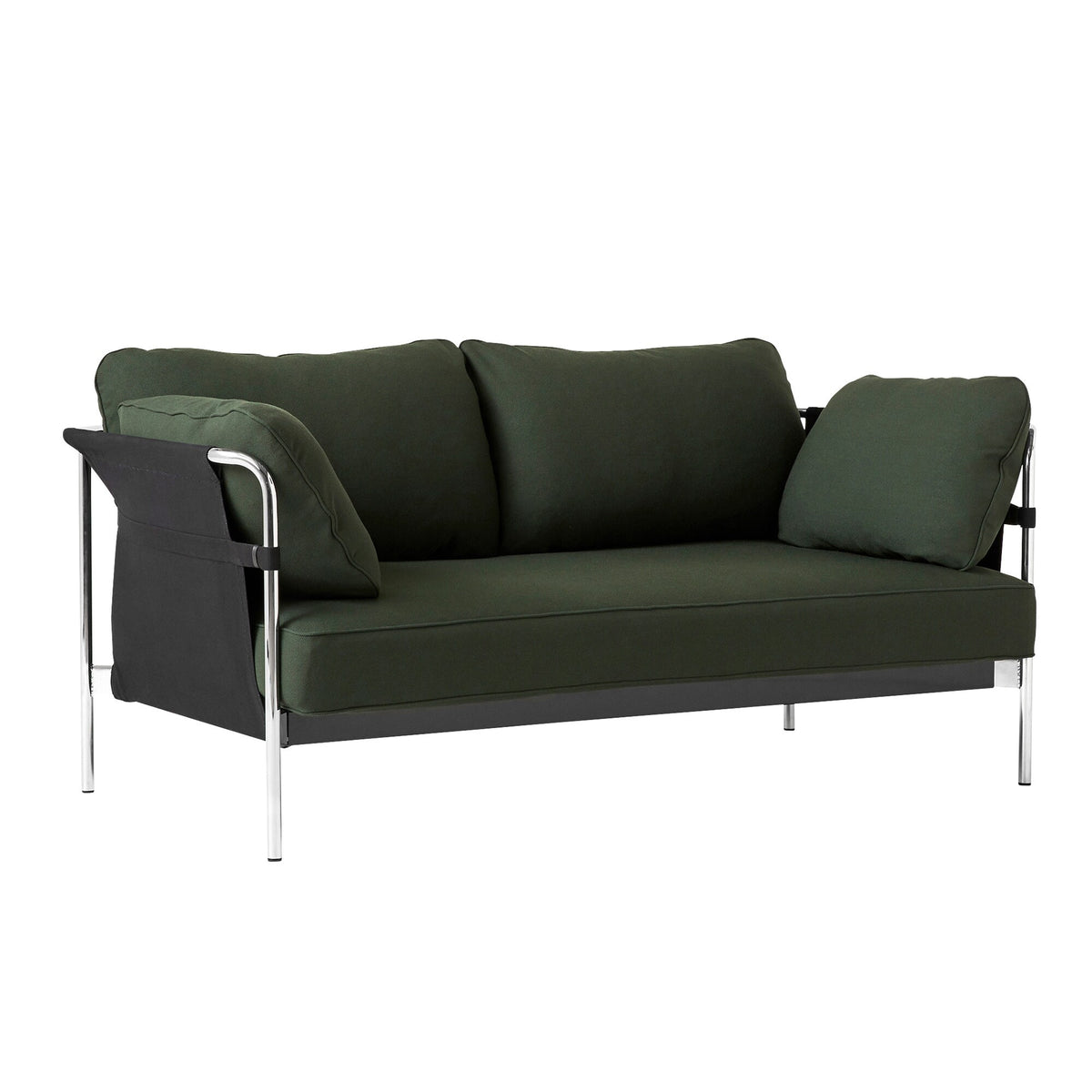 HAY Can 2.0 2-Sitzer Sofa Gestell Stahl verchromt