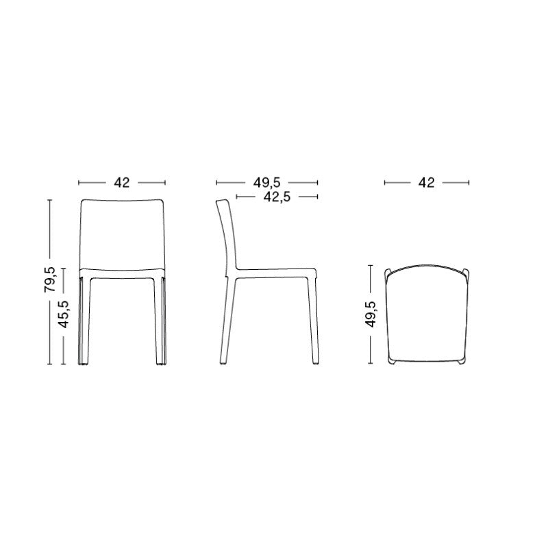 HAY Élémentaire Stuhl 4er Set