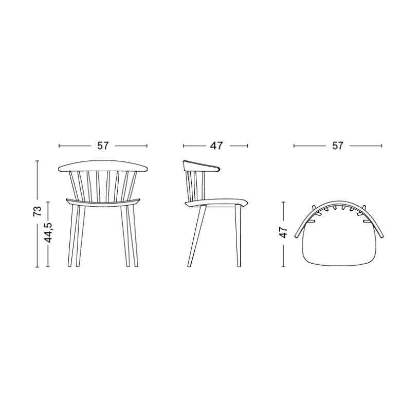 HAY J104 Stuhl Buche