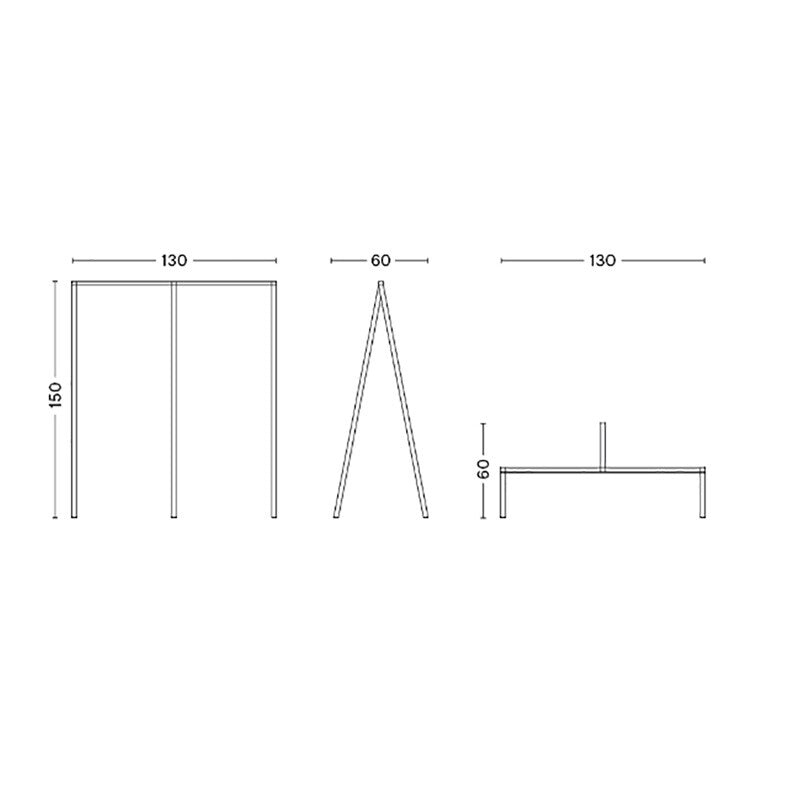 HAY Loop Stand Garderobe 130x150x60cm