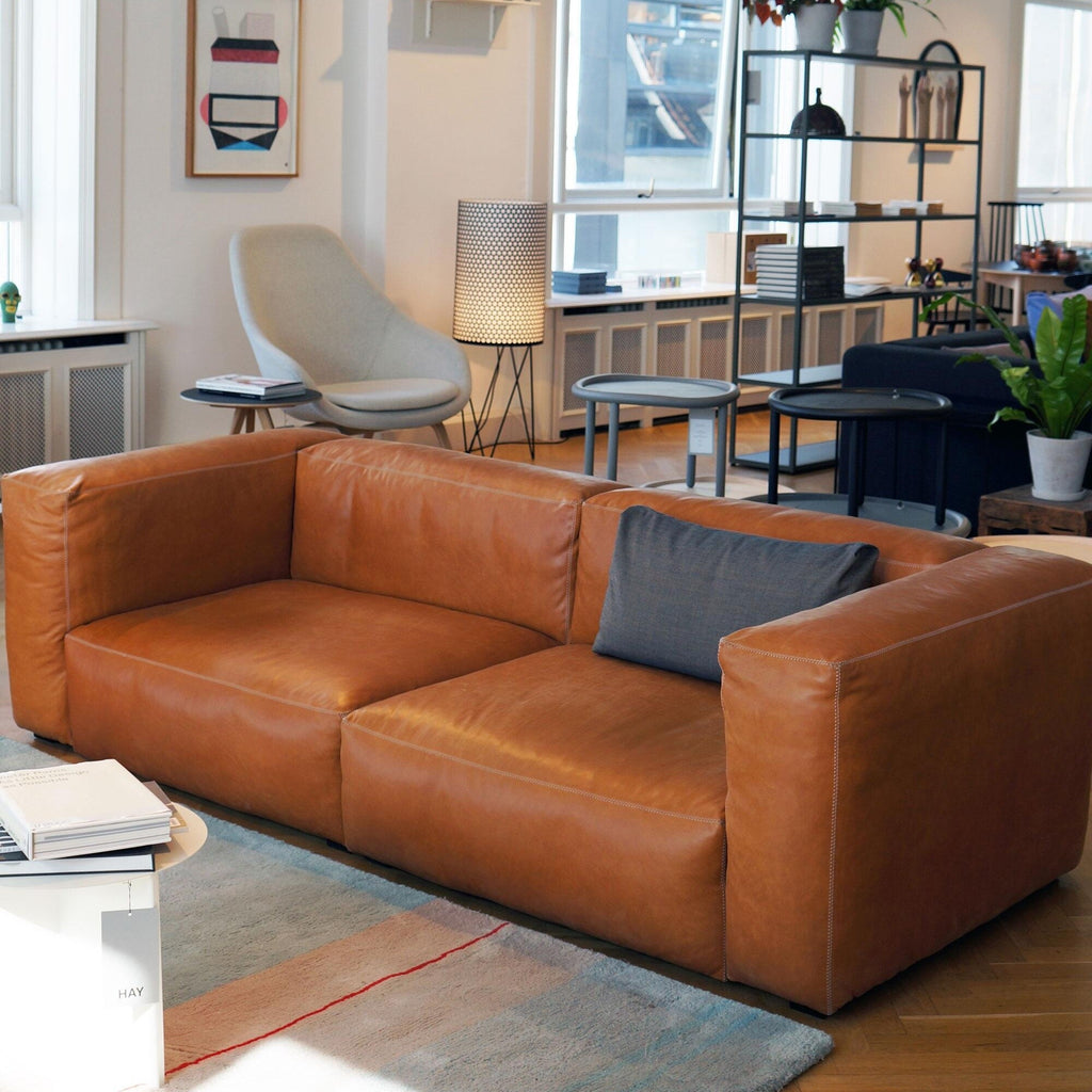 HAY Mags Soft 2,5-Sitzer Sofa Leder 238x103,5x67cm