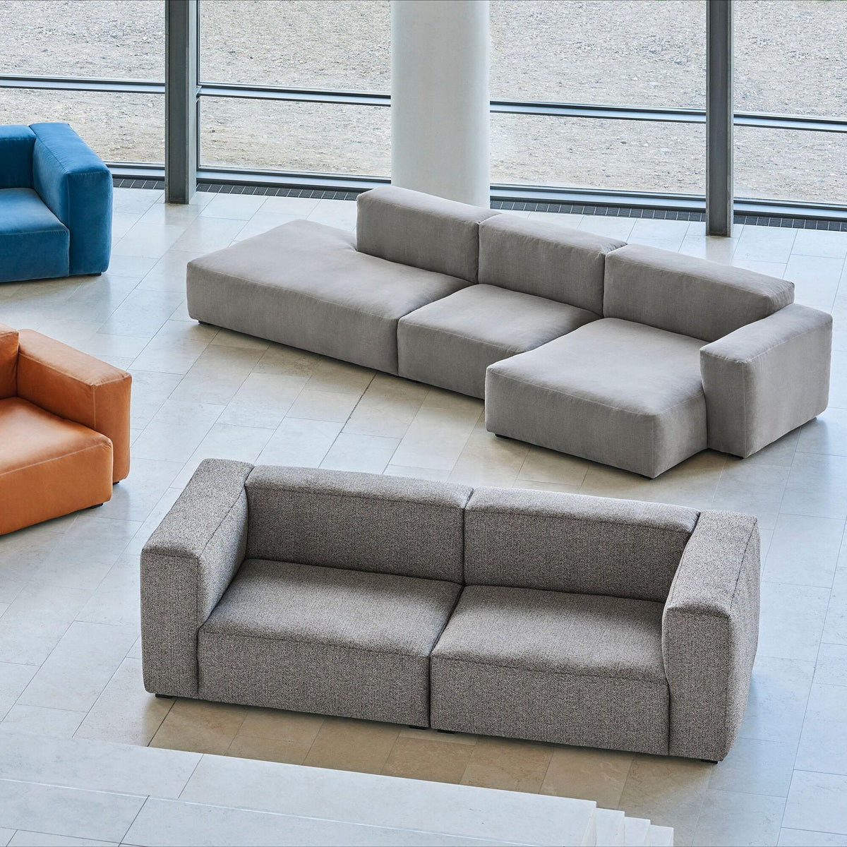 HAY Mags Soft 3-Sitzer Sofa Armlehne niedrig 331x135,5x67cm