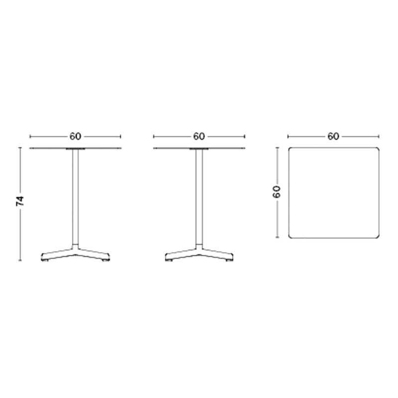 HAY Neu Tisch quadratisch 60x60cm