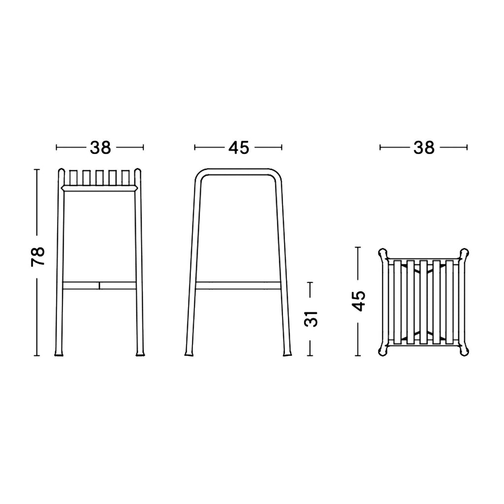 HAY Palissade Barhocker 78cm