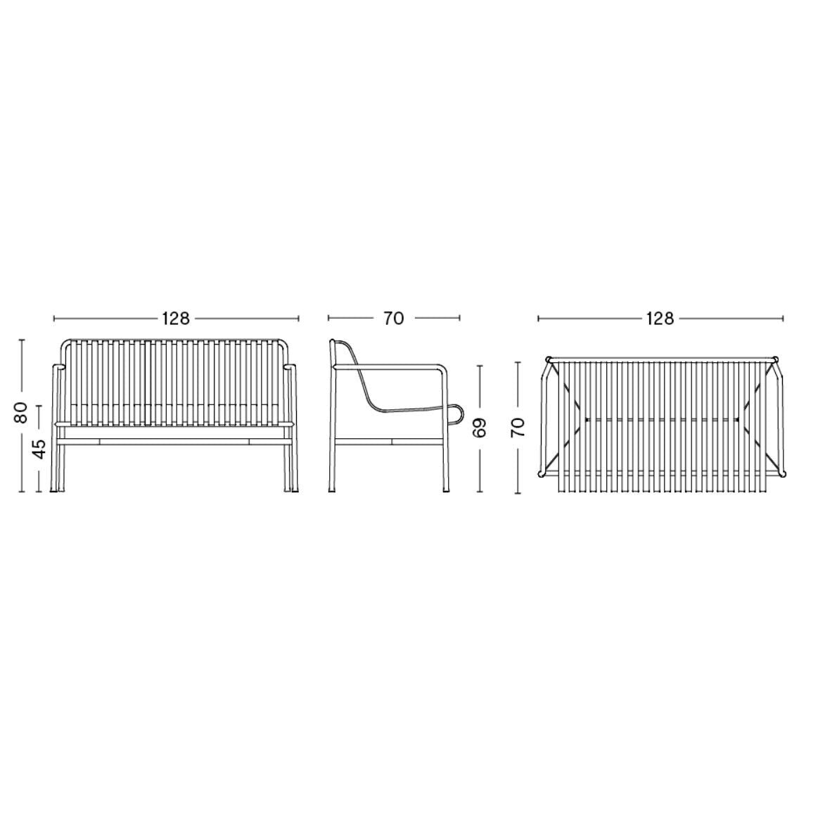 HAY Palissade Dining Bench