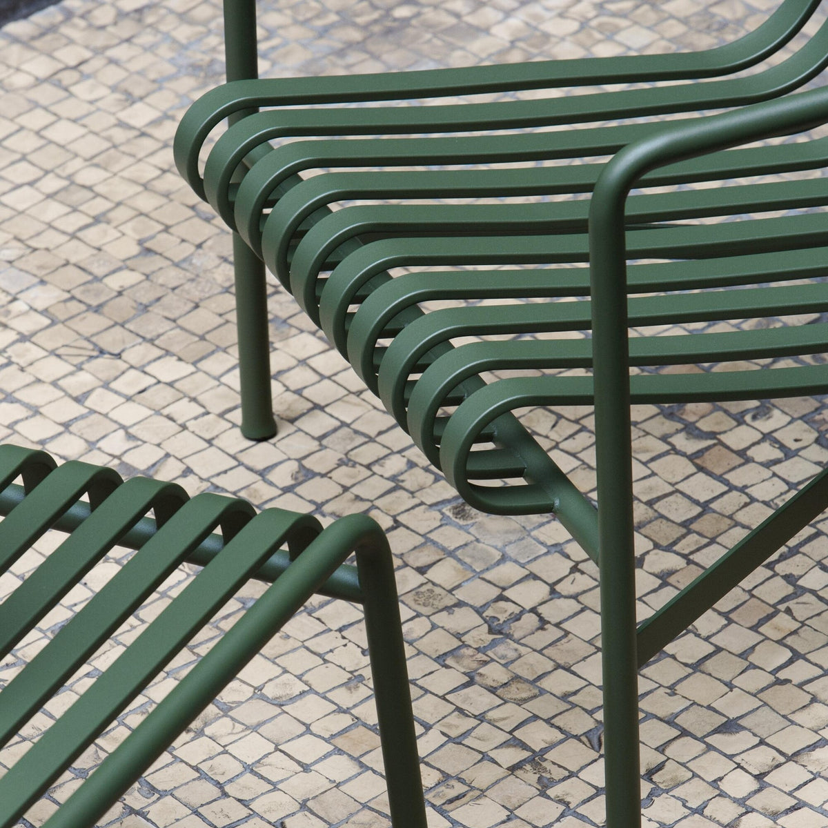 HAY Palissade Garten Loungesessel hoch 2er Set