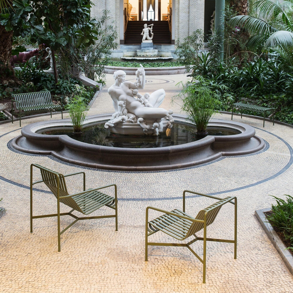 HAY Palissade Garten Loungesessel hoch 2er Set