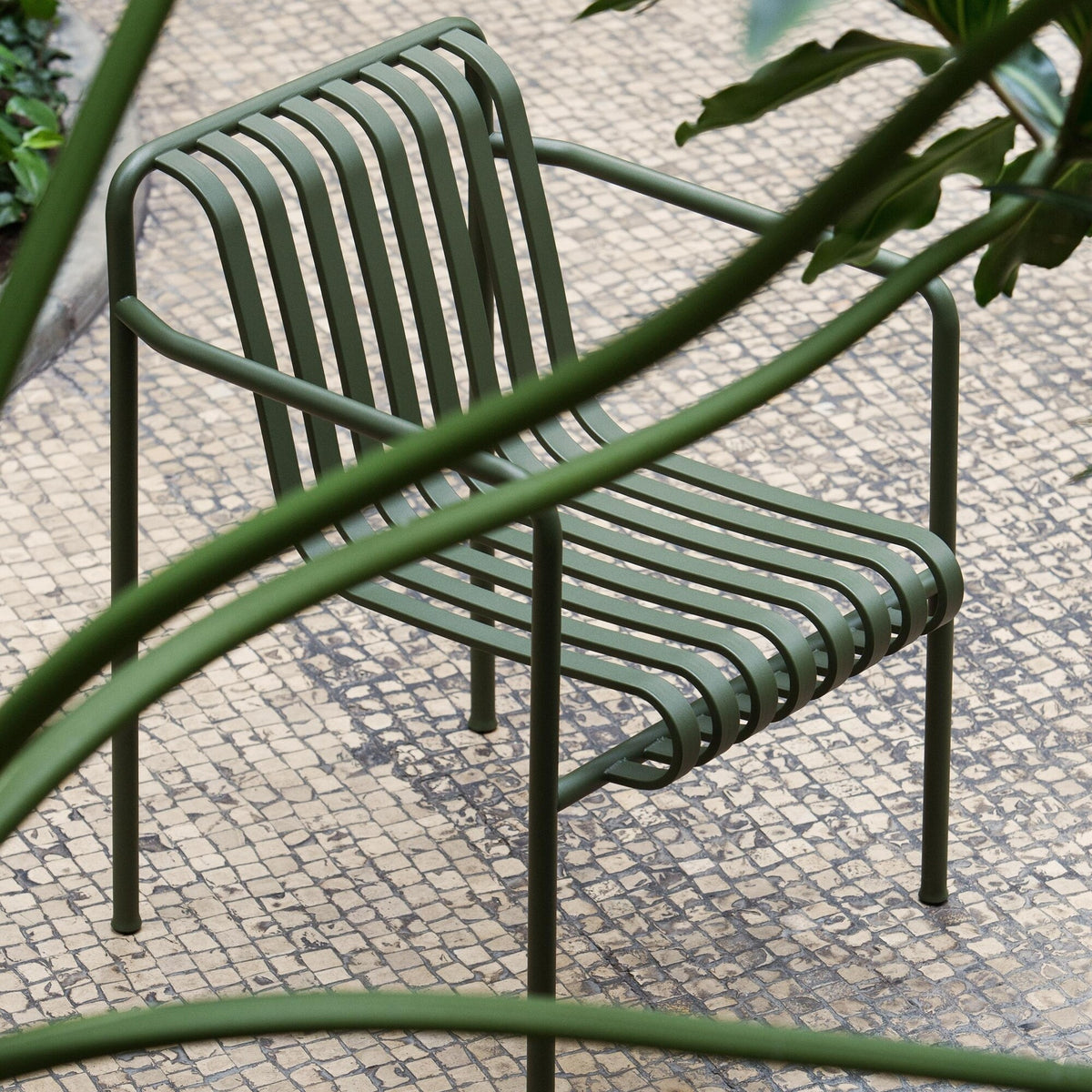 HAY Palissade Garten Loungesessel hoch 2er Set
