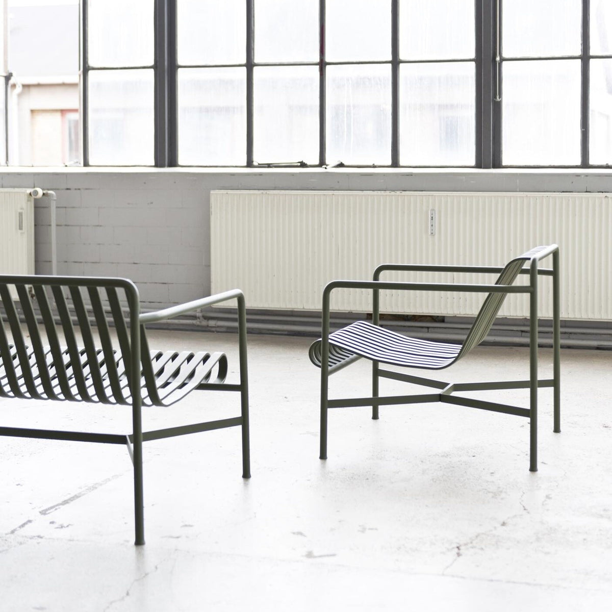 HAY Palissade Garten Loungesessel niedrig 2er Set