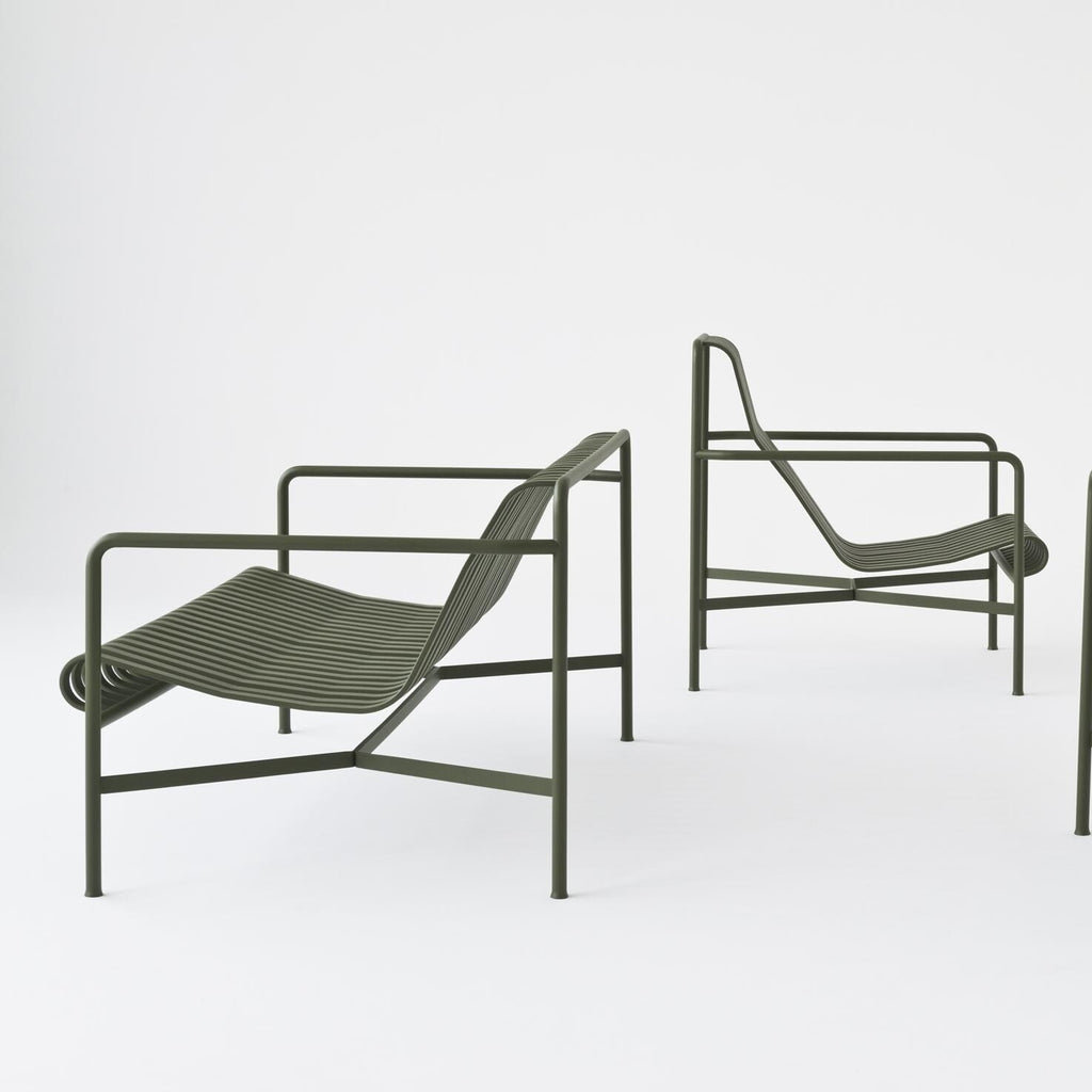 HAY Palissade Garten Loungesessel niedrig 2er Set