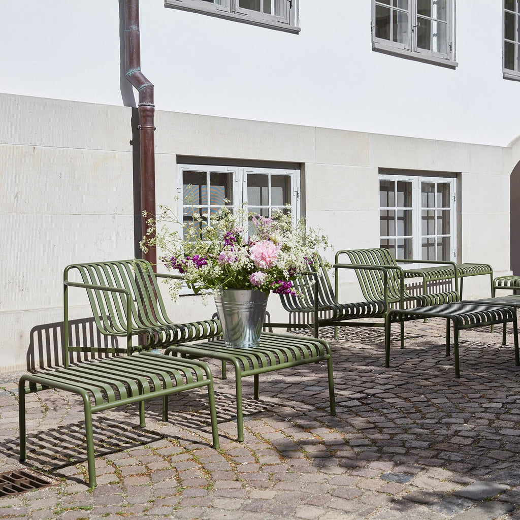 HAY Palissade Garten Loungesessel niedrig 2er Set