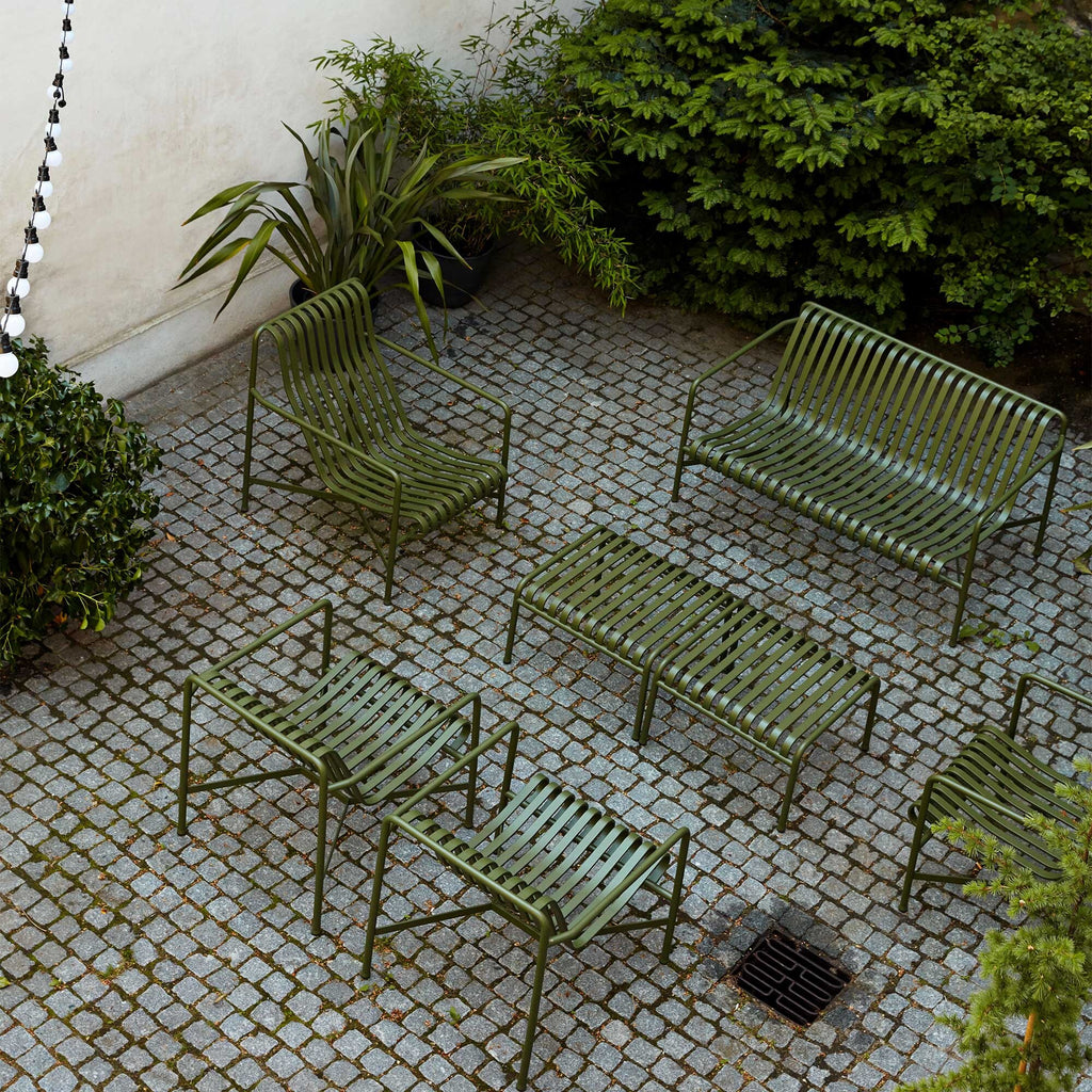 HAY Palissade Garten Loungesessel niedrig 2er Set
