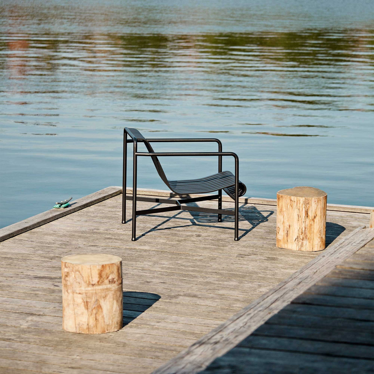 HAY Palissade Garten Loungesessel niedrig 2er Set