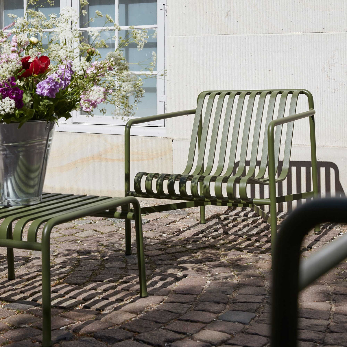 HAY Palissade Garten Loungesessel niedrig 2er Set