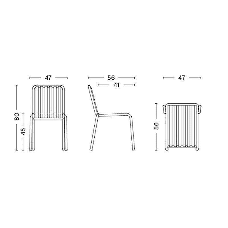 HAY Palissade Gartenstuhl Feuerverzinkt