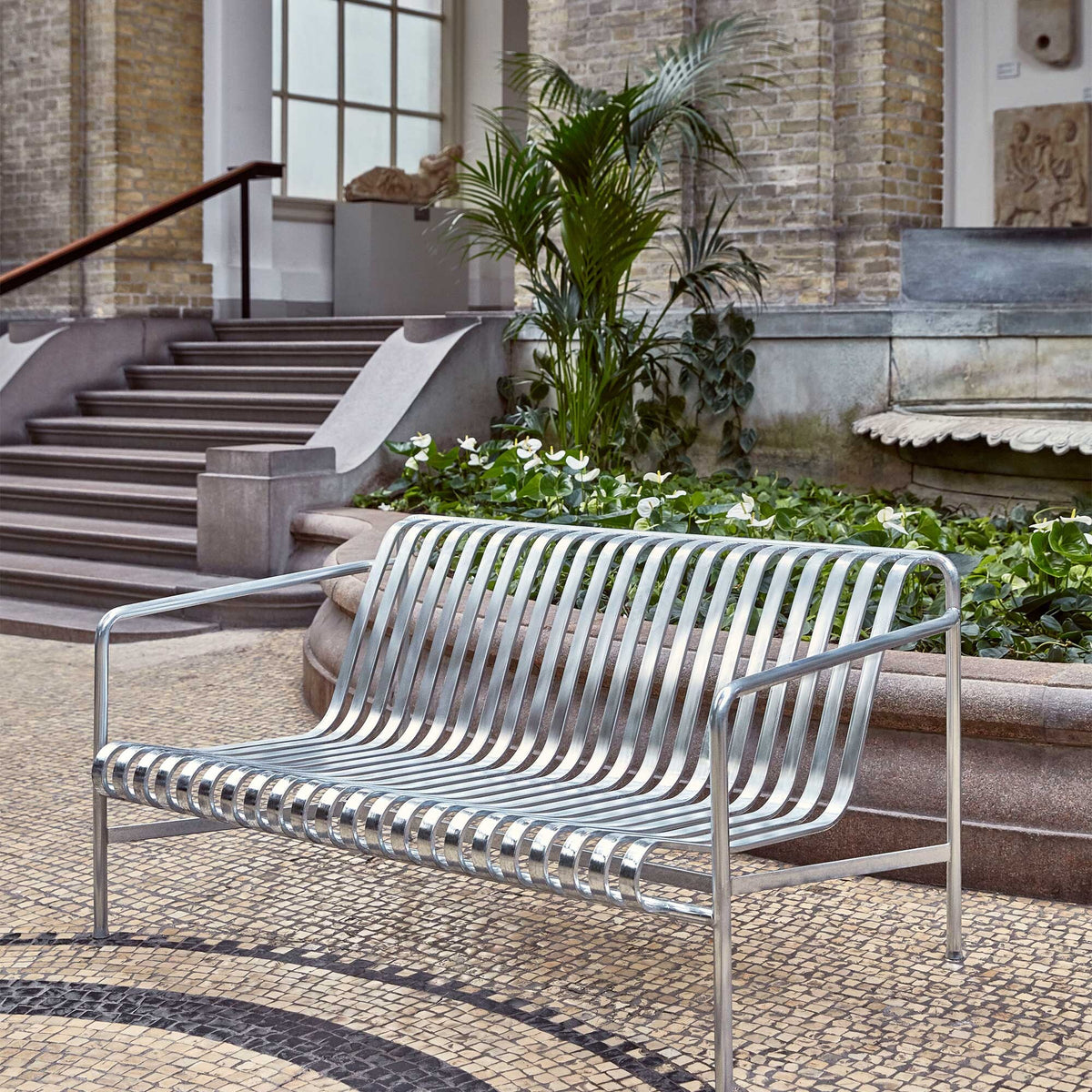 HAY Palissade Outdoor Lounge Sofa Feuerverzinkt