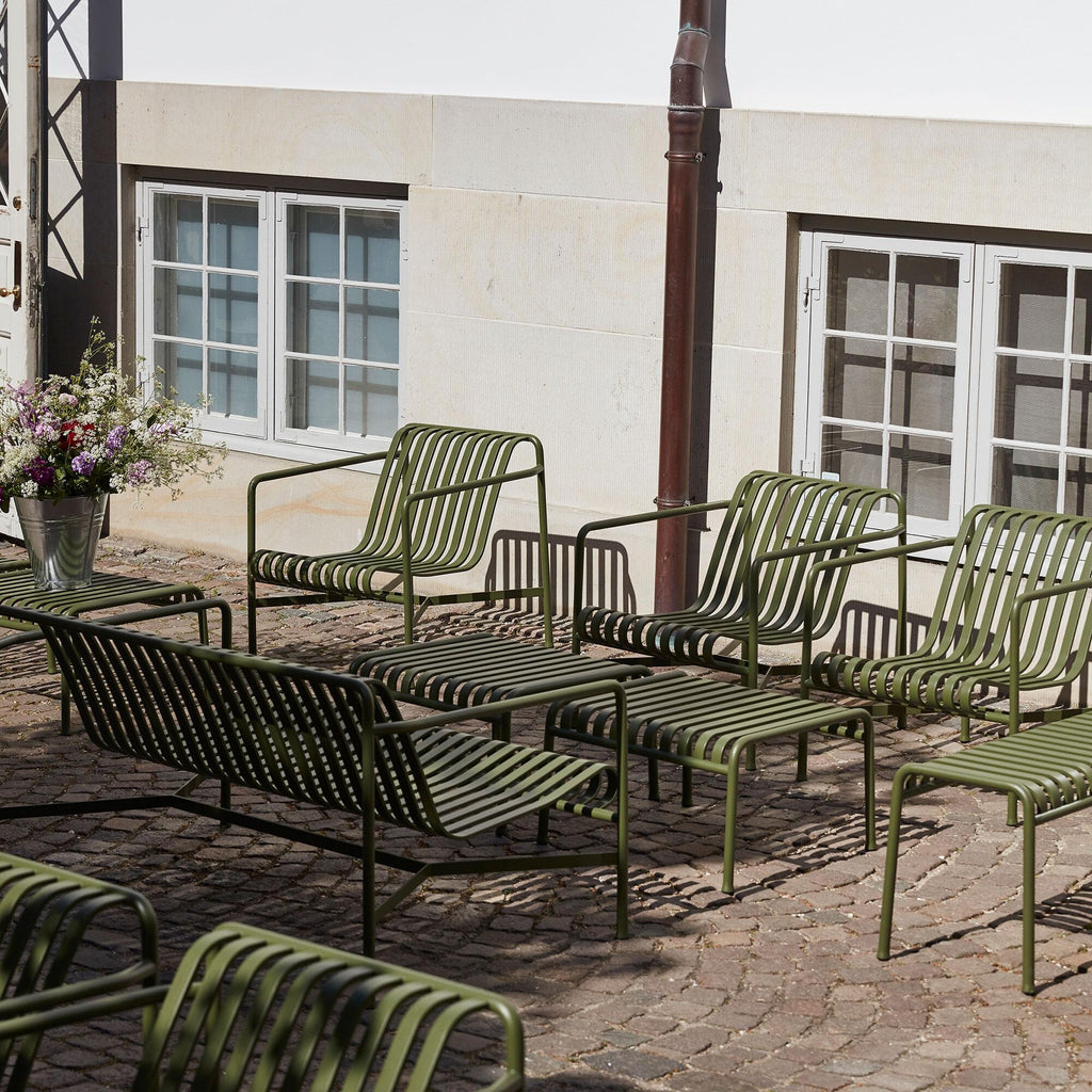 HAY Palissade Gartenset Lounge Sofa + Ottoman