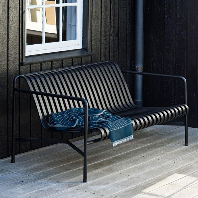 HAY Palissade Gartenset Lounge Sofa + Ottoman