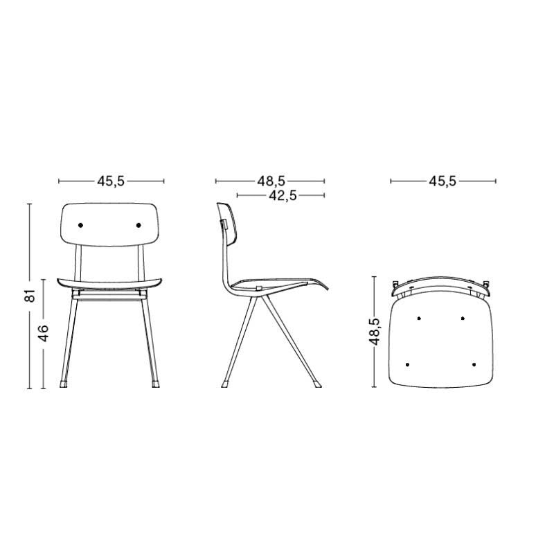 HAY Result Stuhl Gestell schwarz