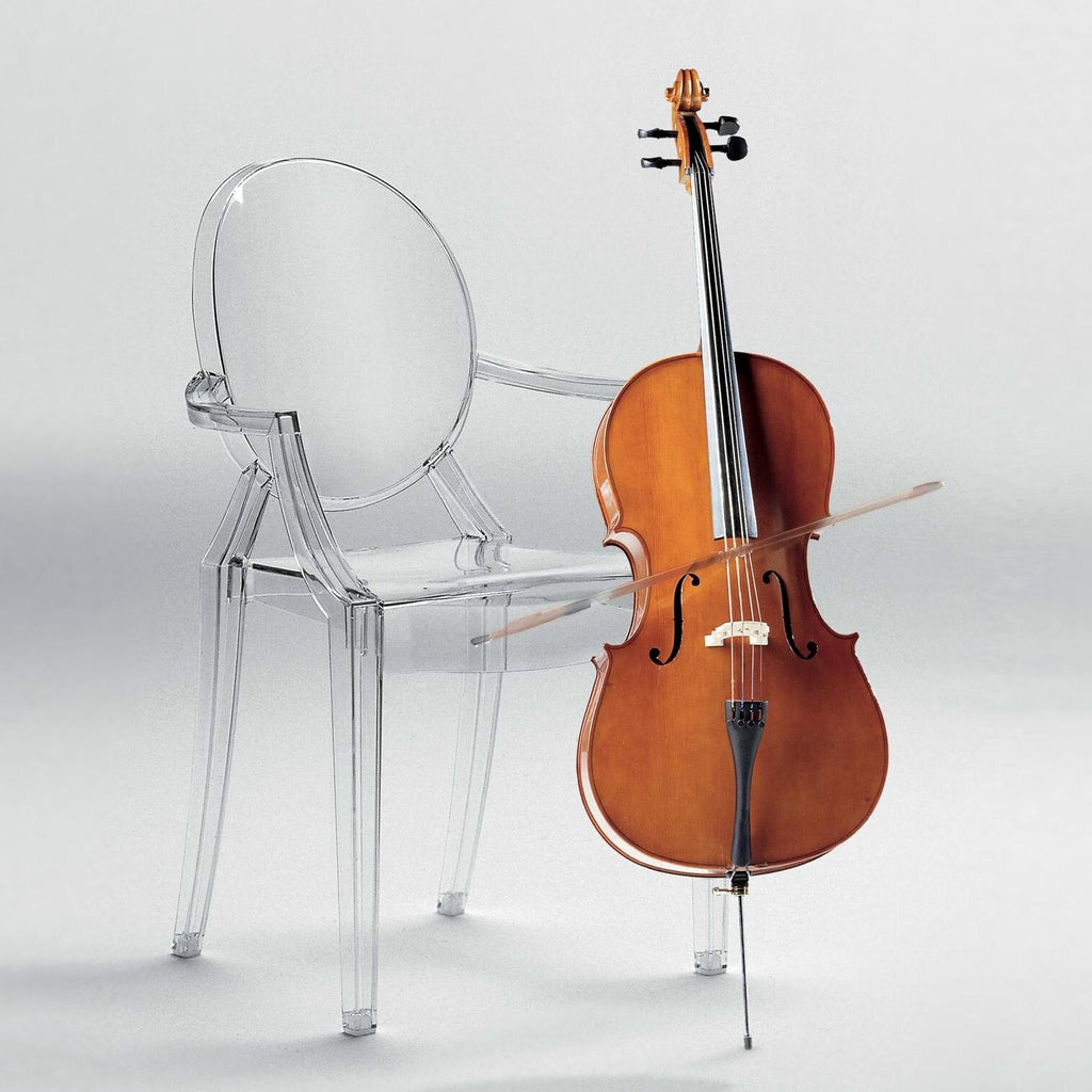 Kartell Aktionsset Louis Ghost Armlehnstuhl + Fell