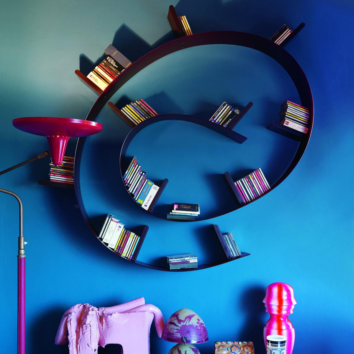 Kartell Bookworm 7 Wandregal