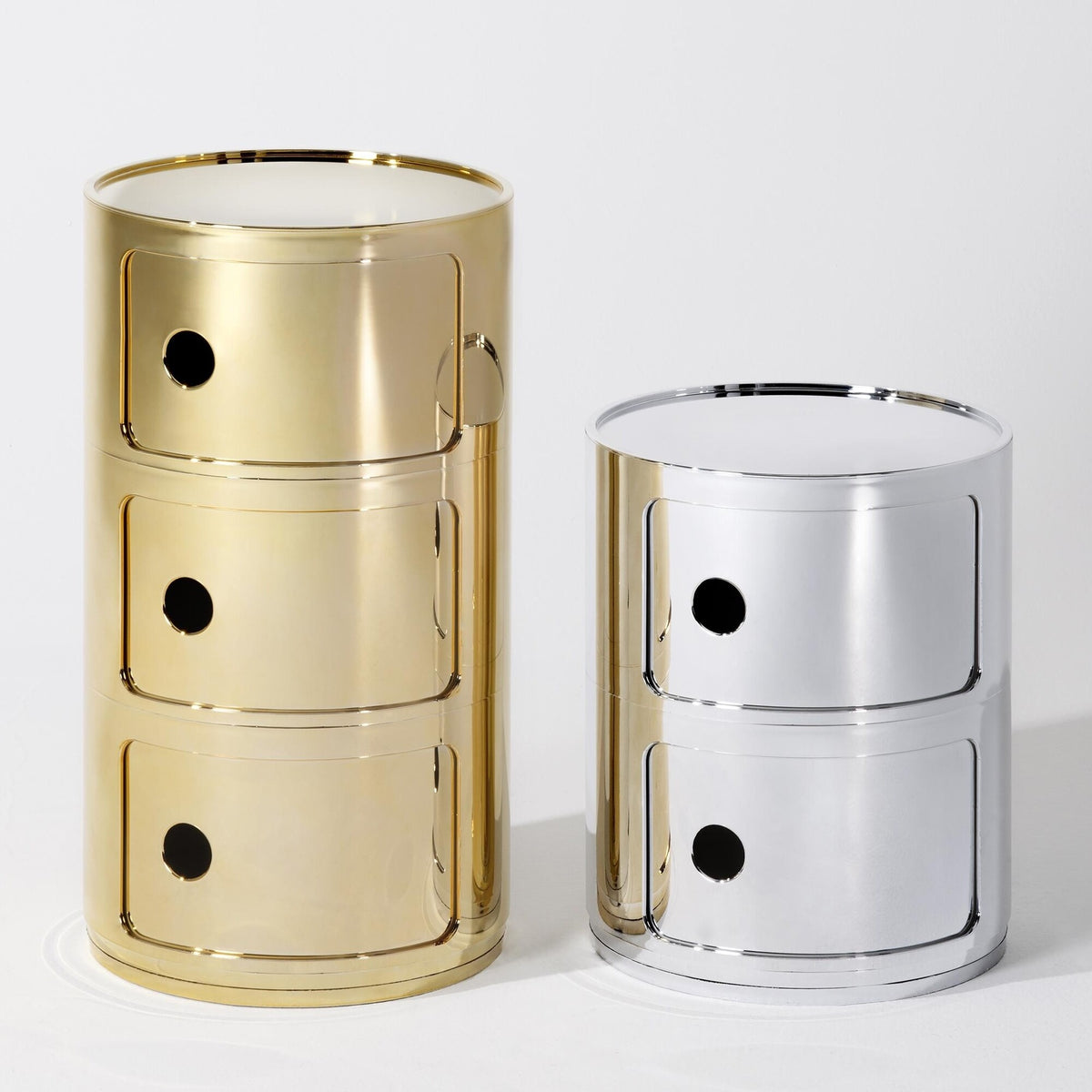 Kartell Componibili 2 Metallic Container