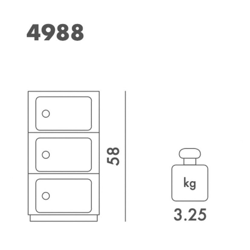 Kartell Componibili 3 Container matt