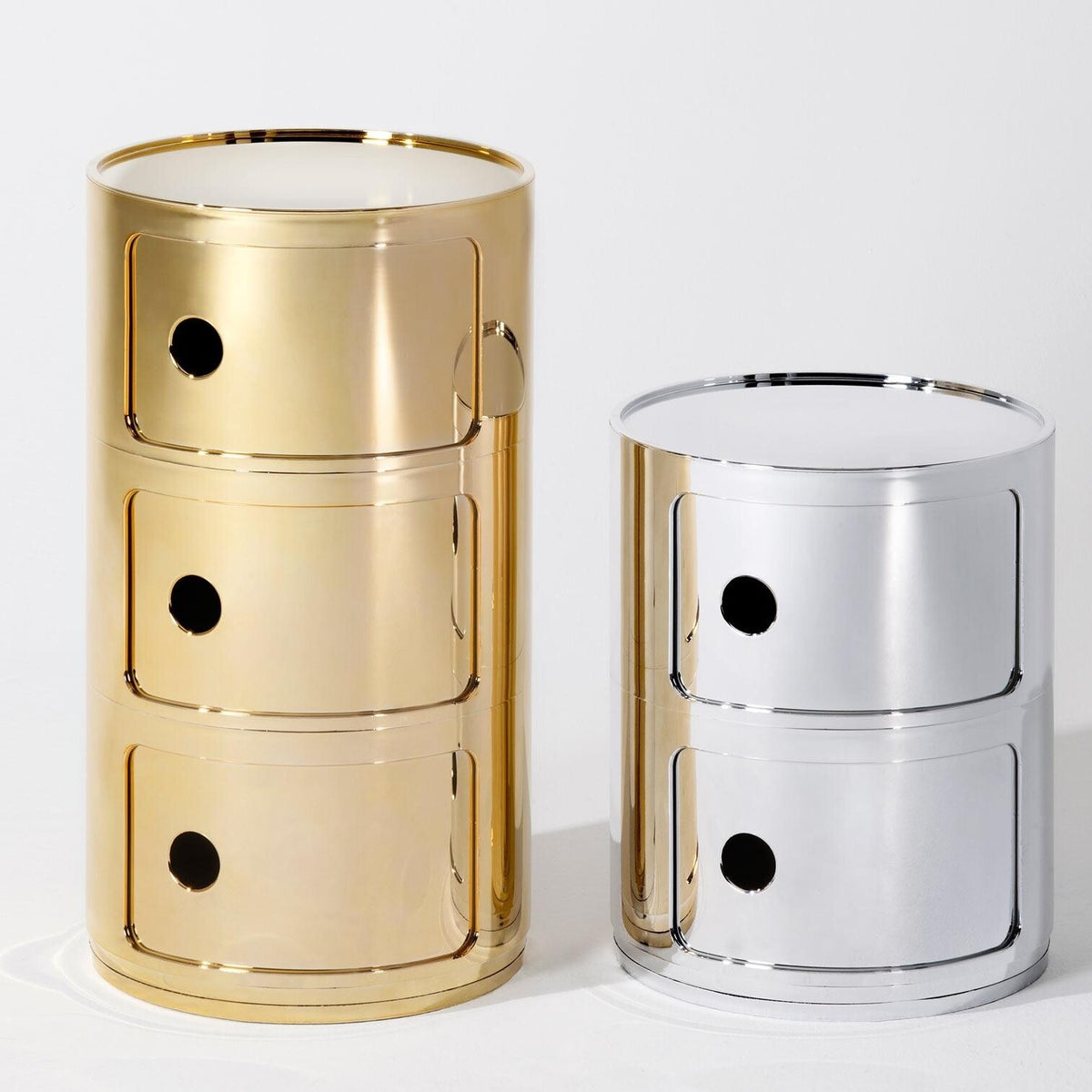 Kartell Componibili 3 Metallic Container