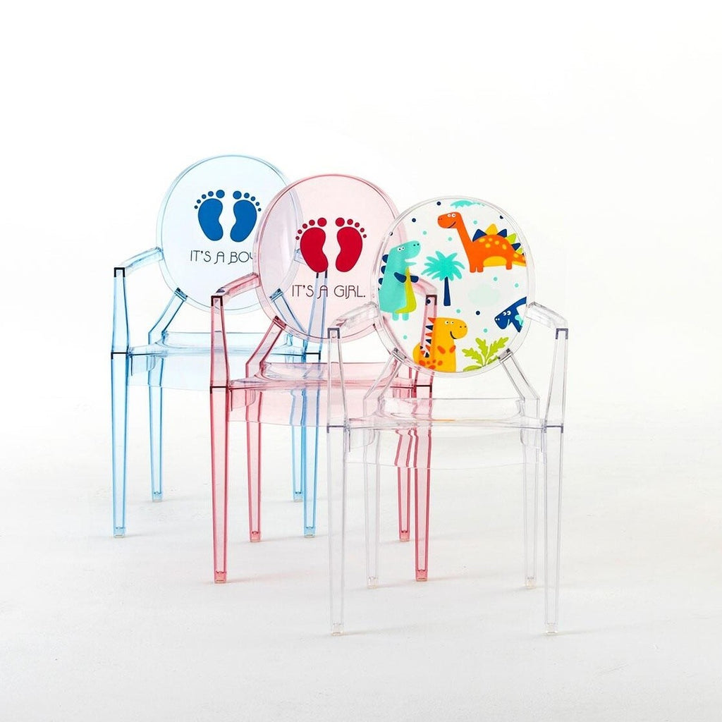 Kartell Lou Lou Ghost Kinderstuhl mit Motiv