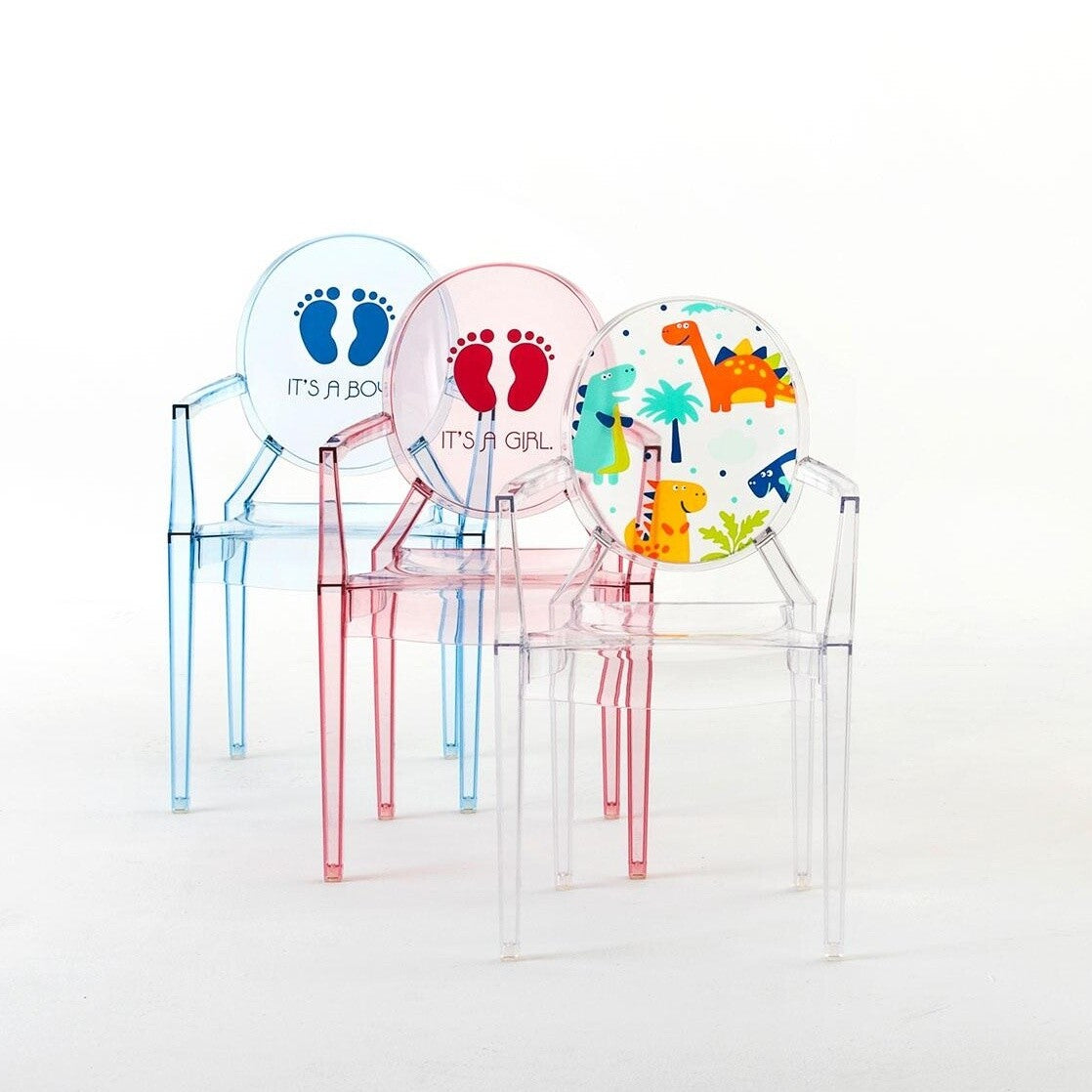 Kartell Lou Lou Ghost Kinderstuhl mit Motiv