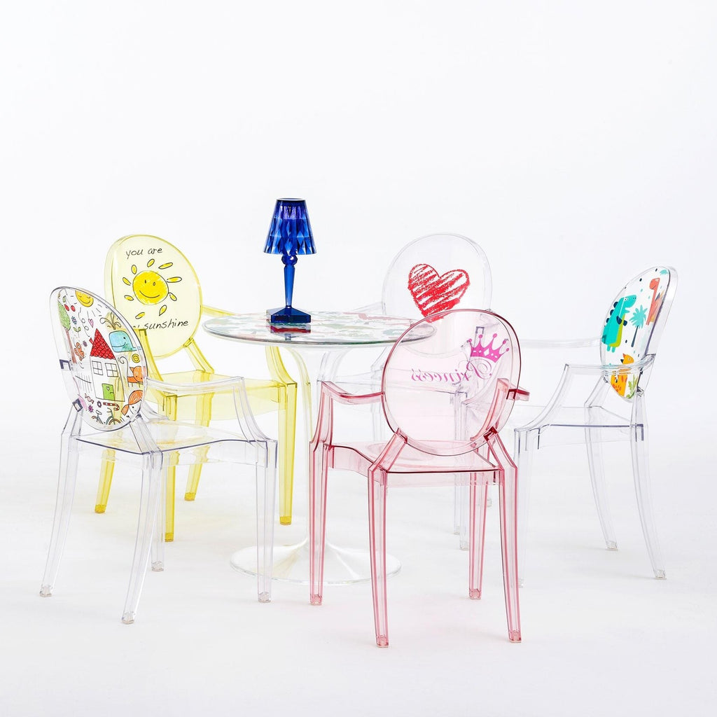 Kartell Lou Lou Ghost Kinderstuhl mit Motiv