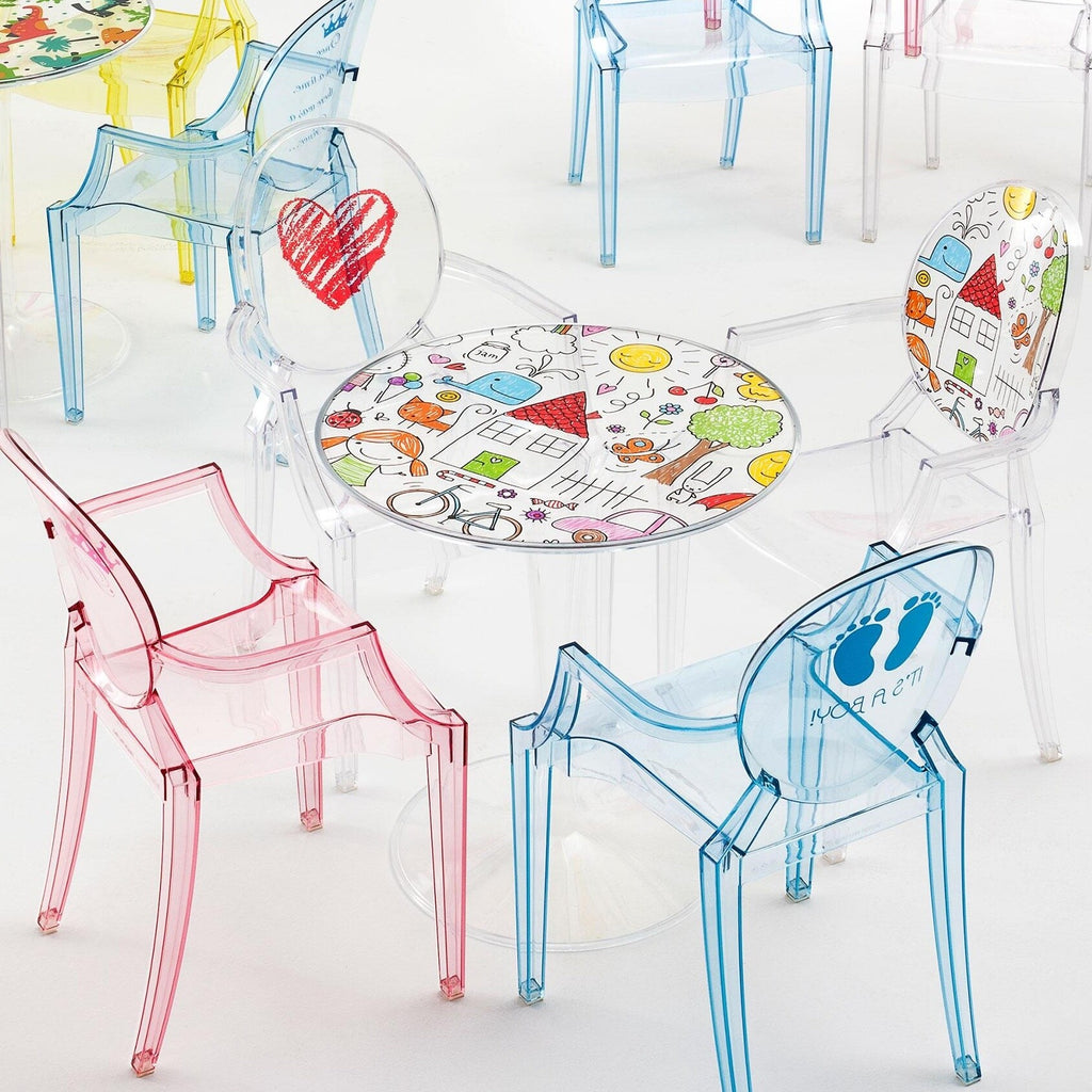 Kartell Lou Lou Ghost Kinderstuhl mit Motiv