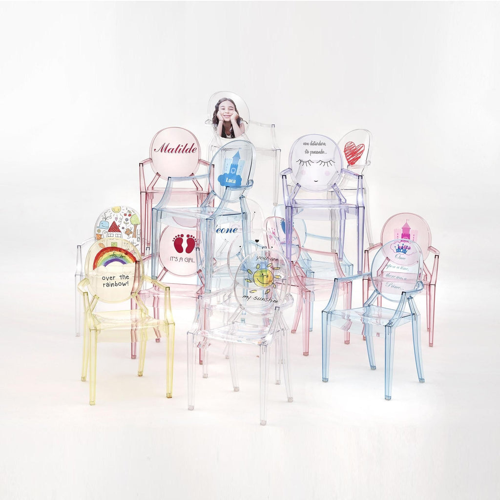Kartell Lou Lou Ghost Kinderstuhl mit Motiv