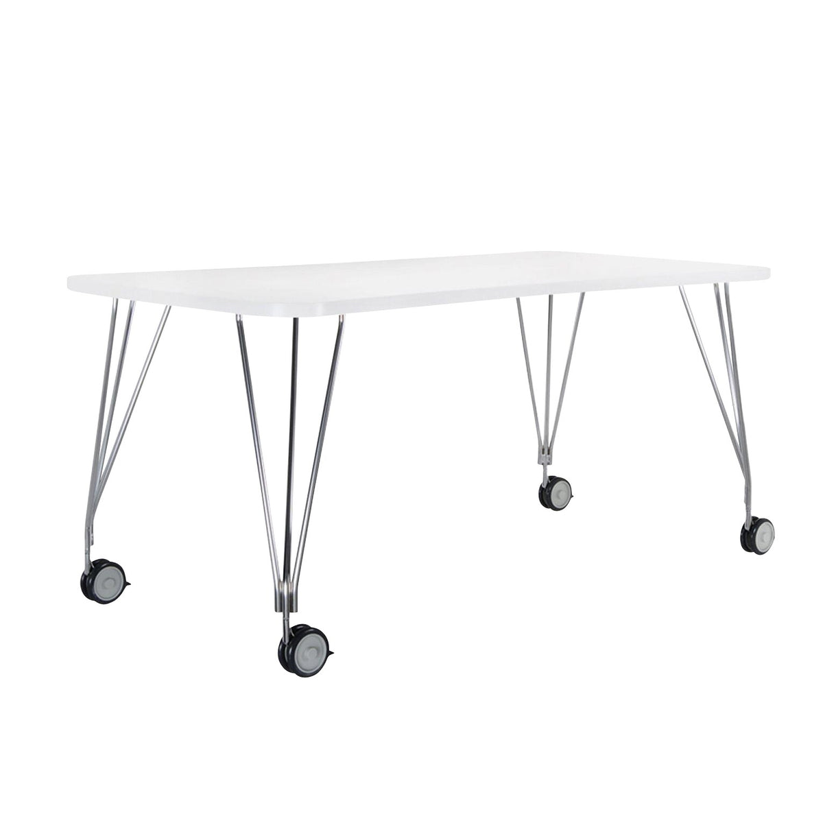 Kartell Max Tisch mit Rollen 160x80cm