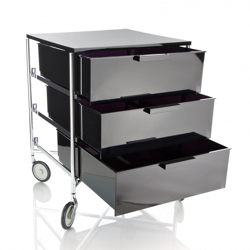 Kartell Mobil 3 Container mit Rollen