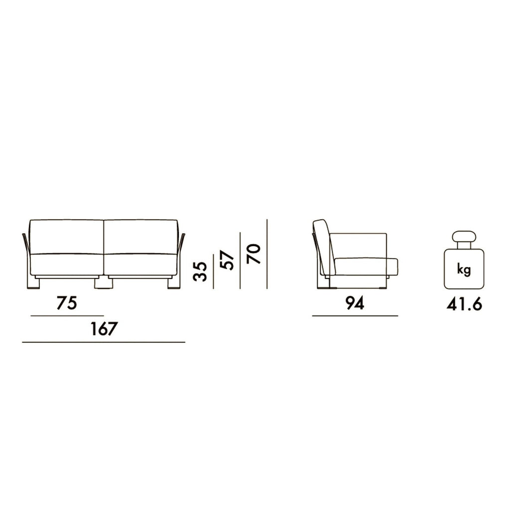 Kartell Pop Zweisitzer