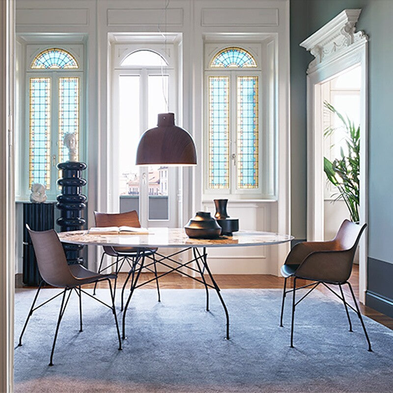 Kartell Q/Wood Armlehnstuhl 55x84x57cm
