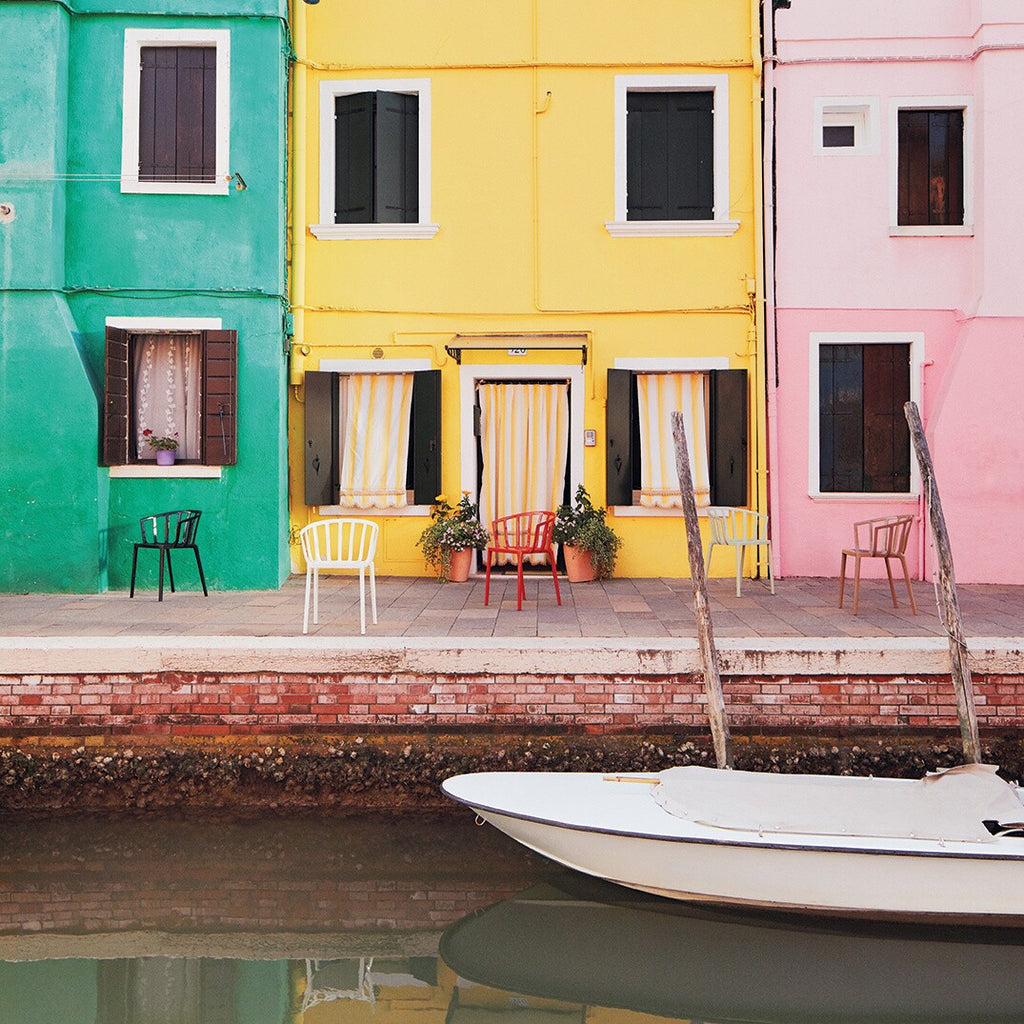 Kartell Venice Gartenarmlehnstuhl glänzend